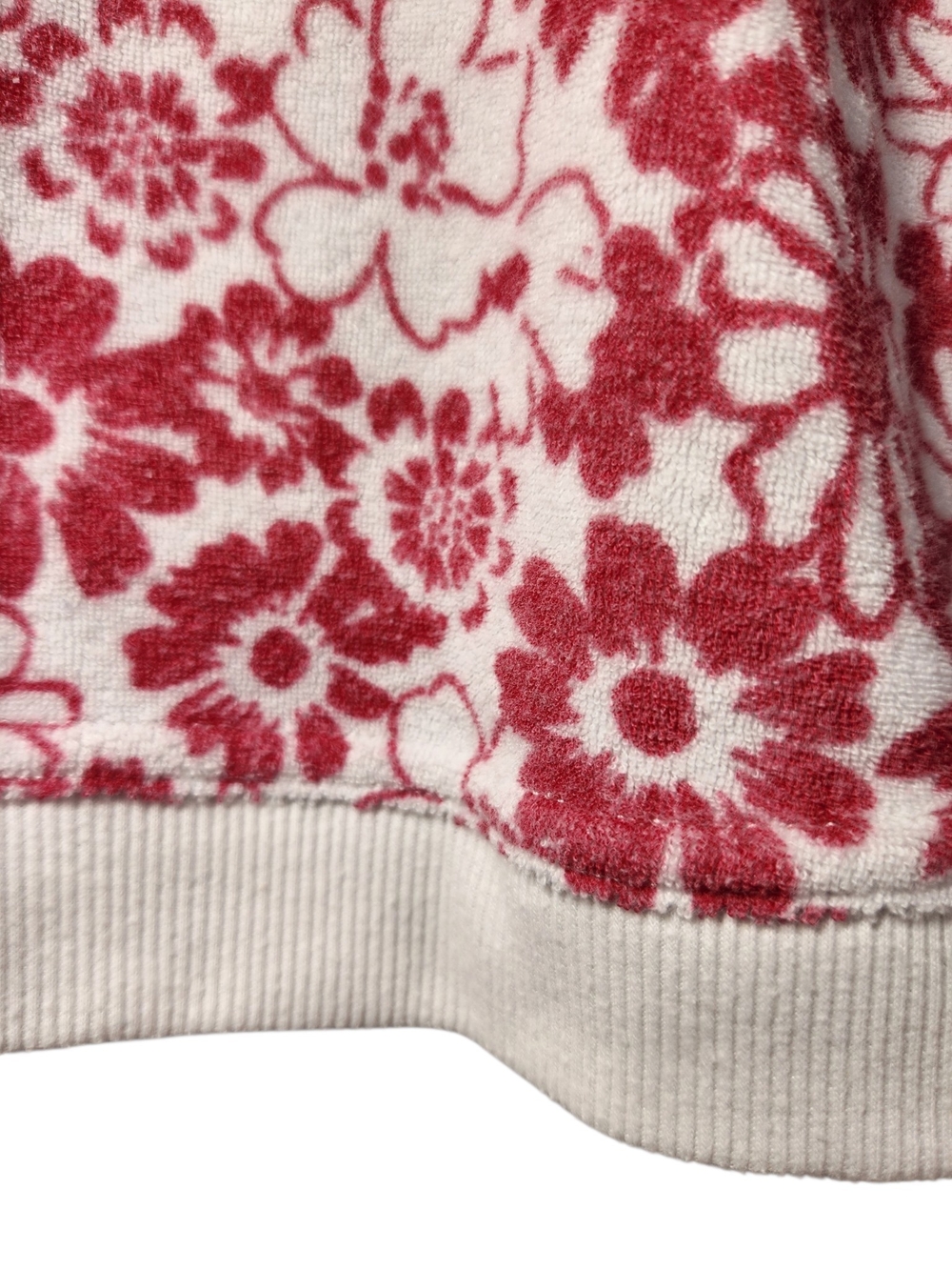Jane + Delancey Women’s L Floral Sweatshirt Top Pink White Short Sleeve Dolman L - Picture 5 of 12